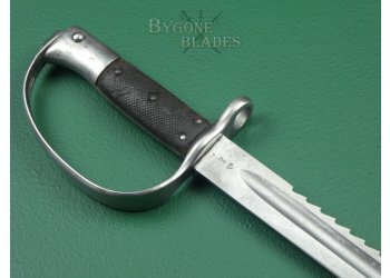 British 1879 Pattern Martini Henry Artillery Carbine Sword Bayonet #6