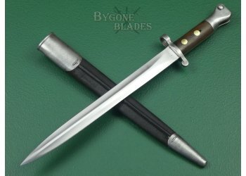 British 1888 Mk 1 Type II Lee Metford Bayonet. Matching Scabbard. #2312012 #2
