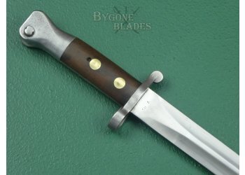 British 1888 Mk I Type II Lee Metford Bayonet. Matching Numbered Scabbard. #2207001 #7