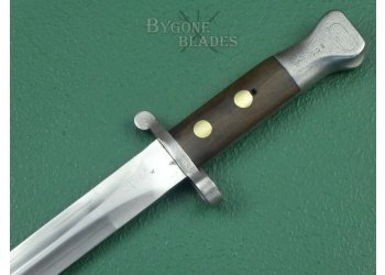 British 1888 Mk I Type II Lee Metford Bayonet. Matching Numbered Scabbard. #2207001 #8