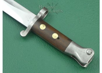 British 1888 Mk I Type II Lee Metford Bayonet. Matching Numbered Scabbard. #2207001 #10