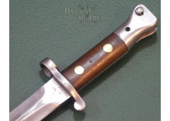 British 1888 Mk II Lee Metford Bayonet. The Sherwood Foresters. Matching Scabbard #8