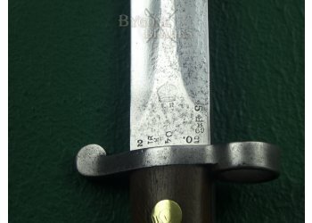 British 1888 Mk II Lee Metford Rifle Bayonet. Enfield 1902. #2108005 #9