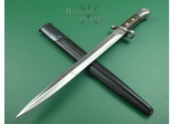 British 1888 Mk1 Type II Lee Metford Bayonet. Land Pattern Scabbard. #2106026 #2