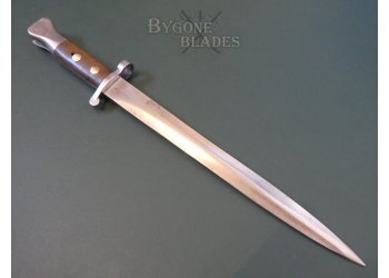 British 1888 Mk1 Type II Navy Issue Bayonet &amp; Mk III Naval Scabbard #3