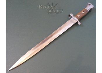 British 1888 Mk1 Type II Navy Issue Bayonet &amp; Mk III Naval Scabbard #4