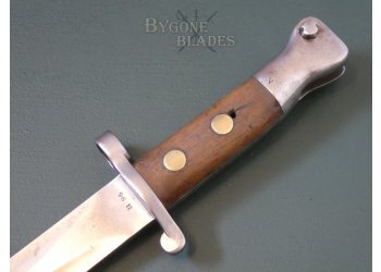 British 1888 Mk1 Type II Navy Issue Bayonet &amp; Mk III Naval Scabbard #6