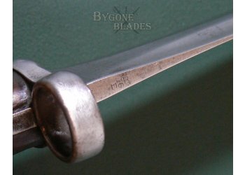British 1888 MkI Type II Royal Navy Issue Lee Metford Bayonet. Scarce Internal Chape Scabbard #12