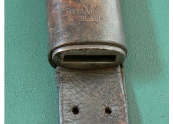 British 1888 MkI Type II Royal Navy Issue Lee Metford Bayonet. Scarce Internal Chape Scabbard #14