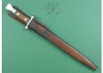 British 1888 Private Purchase Bayonet. Mk III Naval Pattern Scabbard. WW1 Provenance. #3