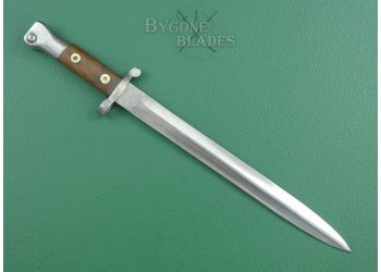 British 1888 Private Purchase Bayonet. Mk III Naval Pattern Scabbard. WW1 Provenance. #5