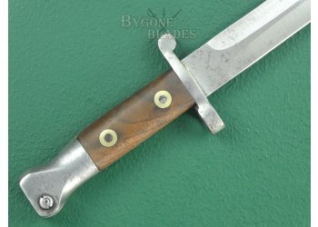 British 1888 Private Purchase Bayonet. Mk III Naval Pattern Scabbard. WW1 Provenance. #7