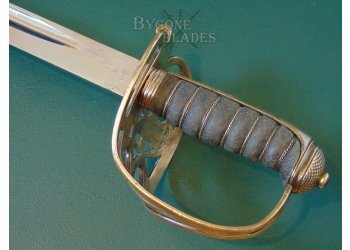 British 1889 Pattern Staff Sergeants Sword. Unit Marked #7