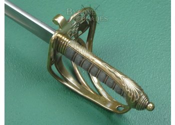 British 1892 Pattern Infantry Officers Sword. E. Thurkle 1892-1895. #2306009 #12