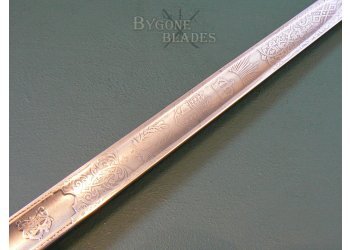 British 1892 Pattern Monogrammed Infantry Officer&#039;s Sword by S. J. Pillin #11