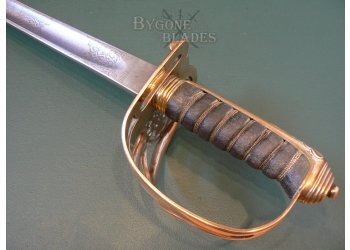 British 1892 Pattern Monogrammed Infantry Officer&#039;s Sword by S. J. Pillin #8