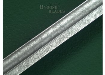 British 1896 Pattern 5th Royal Irish Lancers Sword. Cpt. V. Vallance. #2405001 #15