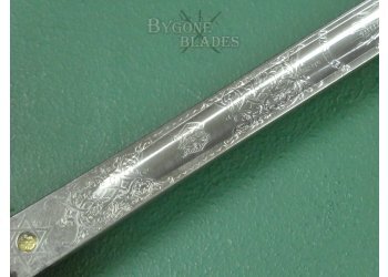 British 1897 Pattern Boer War Royal Engineer Officers Sword. S. J. Pillin. #2405006 #14