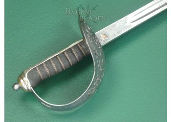 British 1897 Pattern Sword. Lt. Horsley. 4th Btn. North Staffordshire Reg. WW1. #2405010 #9