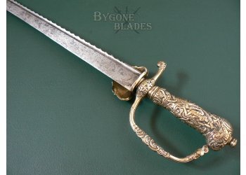 British 18th Century Saw-Back Hunting Sword. Cuttoe circa 1750 #9