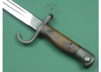 British 1907 1st Pattern Hooked Quillon Bayonet. EFD 1909. S. Staffordshire Regiment. #2309006 #10