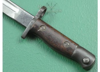 British 1907 Pattern Bayonet. Remington 1915. Very Rare British Double Seamed Scabbard. #2211007 #13