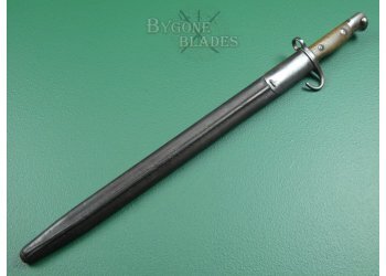 British 1907 Mk I Pattern Grenadier Guards Hooked Quillon Bayonet. Rare No.1 Mk. I Scabbard #4