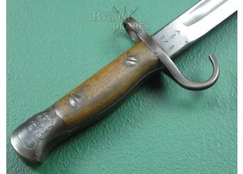 British 1907 Mk I Pattern Grenadier Guards Hooked Quillon Bayonet. Rare No.1 Mk. I Scabbard #9