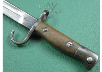 British 1907 Mk I Pattern Grenadier Guards Hooked Quillon Bayonet. Rare No.1 Mk. I Scabbard #10