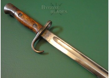 British 1907 Mk I Pattern Hooked Quillon Bayonet. Chapman 1908 #5