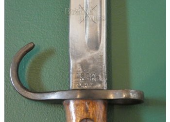 British 1907 Mk I Pattern Hooked Quillon Bayonet. Chapman 1908 #7