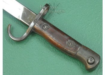 British 1907 Mk1 Hooked Quillon Bayonet. Royal Navy Issue. 1909. #2401037 #10