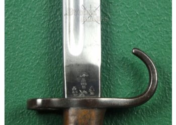 British 1907 Mk1 Pattern Hooked Quillon Bayonet &amp; No.1 Mk1 Scabbard. Northumberland Fusiliers #11