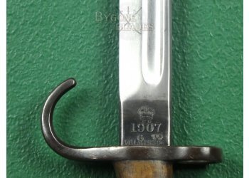 British 1907 Mk1 Pattern Hooked Quillon Bayonet &amp; No.1 Mk1 Scabbard. Northumberland Fusiliers #12