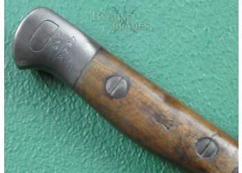 British 1907 Mk1 Pattern Hooked Quillon Bayonet &amp; No.1 Mk1 Scabbard. Northumberland Fusiliers #13