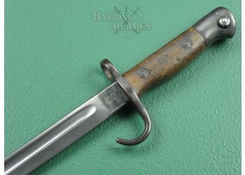 British 1907 Mk1 Pattern Hooked Quillon Bayonet &amp; No.1 Mk1 Scabbard. Northumberland Fusiliers #8