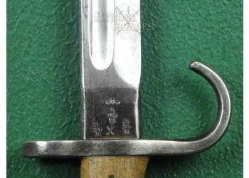 British 1907 Mk1 Pattern Hooked Quillon Bayonet &amp; No.1 Mk1 Scabbard. Royal Warwickshire Regiment #11