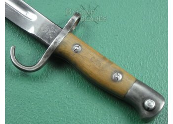 British 1907 Mk1 Pattern Hooked Quillon Bayonet &amp; No.1 Mk1 Scabbard. Royal Warwickshire Regiment #10