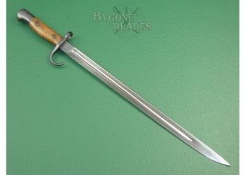 British 1907 Mk1 Pattern Hooked Quillon Bayonet. Royal Navy Issue. Matching Scabbard. #2202032 #5