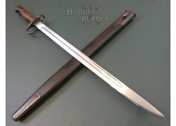 British 1907 MkI Hooked Quillon Bayonet. Sanderson 1910. The Loyal North Lancashire Regiment WW1 #1