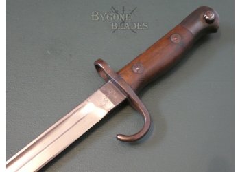 British 1907 MkI Hooked Quillon Bayonet. Sanderson 1910. The Loyal North Lancashire Regiment WW1 #9