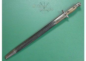 British 1907 Pattern Bayonet. Upper Edge. Blackened Blade. #2401020 #4
