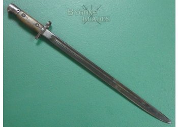 British 1907 Pattern Bayonet. Upper Edge. Blackened Blade. #2401020 #5