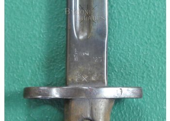 British 1907 Pattern Bayonet. Upper Edge. Blackened Blade. #2401020 #9