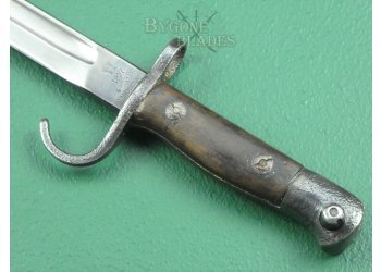 British 1907 Pattern Hooked Quillon Bayonet. 5th (Sandringham) Battalion. Norfolk Regiment.  #12