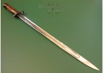 British 1907 Pattern Presentation Lanchester Submachine Gun Bayonet. Wilkinson Sword Company #3