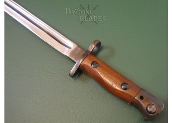 British 1907 Pattern Presentation Lanchester Submachine Gun Bayonet. Wilkinson Sword Company #6