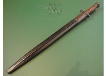 British 1907 Pattern Presentation Lanchester Submachine Gun Bayonet. Wilkinson Sword Company #8