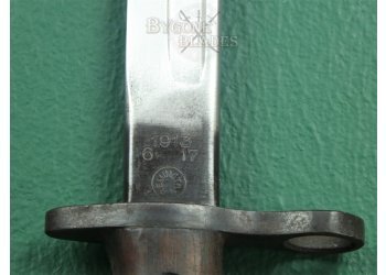 British 1913 Pattern WW1 Bayonet. Remington 1917 #9