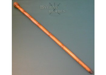 British 19th Century Large Root-Ball Sword Cane #6